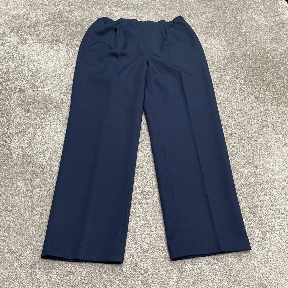 Draper's & Damon's Vintage 90's Y2K Dress Pants Womens 16 Blue Pull On Elastic.